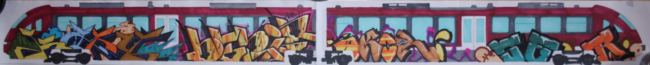 Graffiti Sketch - Photo by geracity - kery, derik, dkor