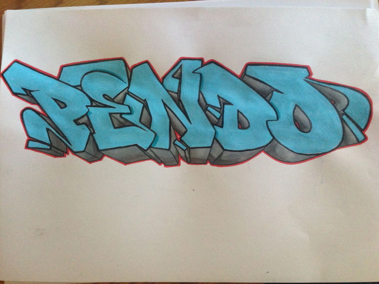 Graffiti Sketch - Photo by giant - pendo, graff, graffiti