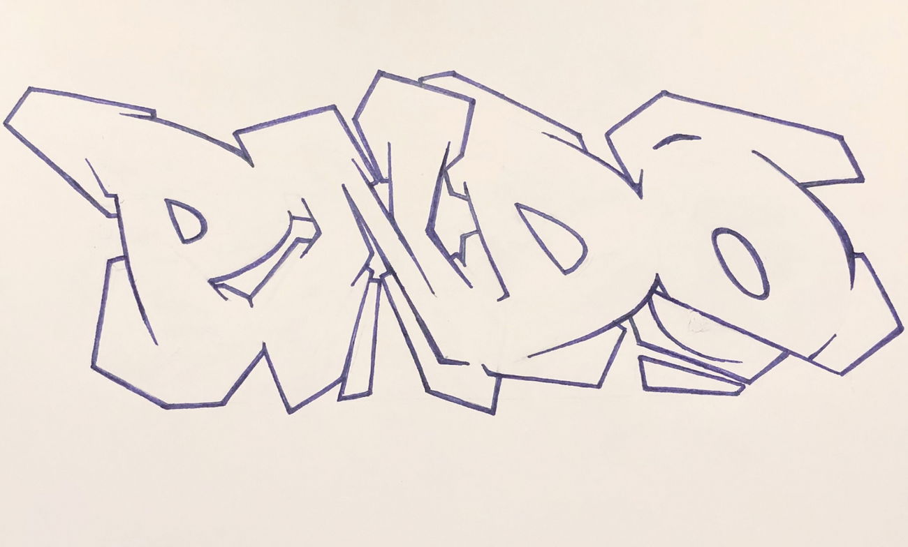 Graffiti Sketch - Photo by giant - pendo, pndo, graffsketch