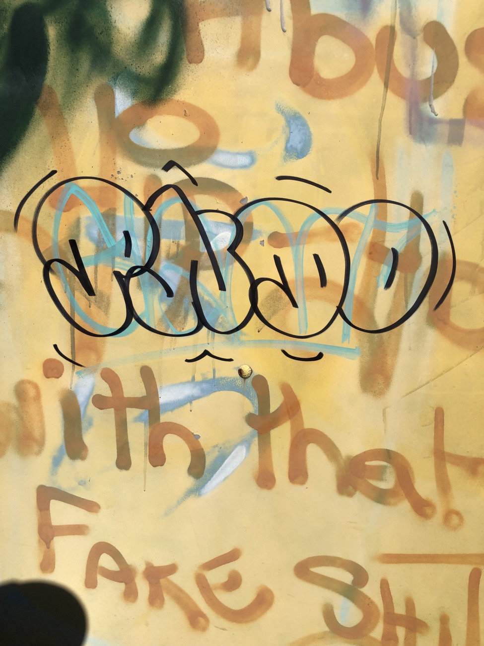 Graffiti Wall - Photo by giant - throwie, throwup, pndo