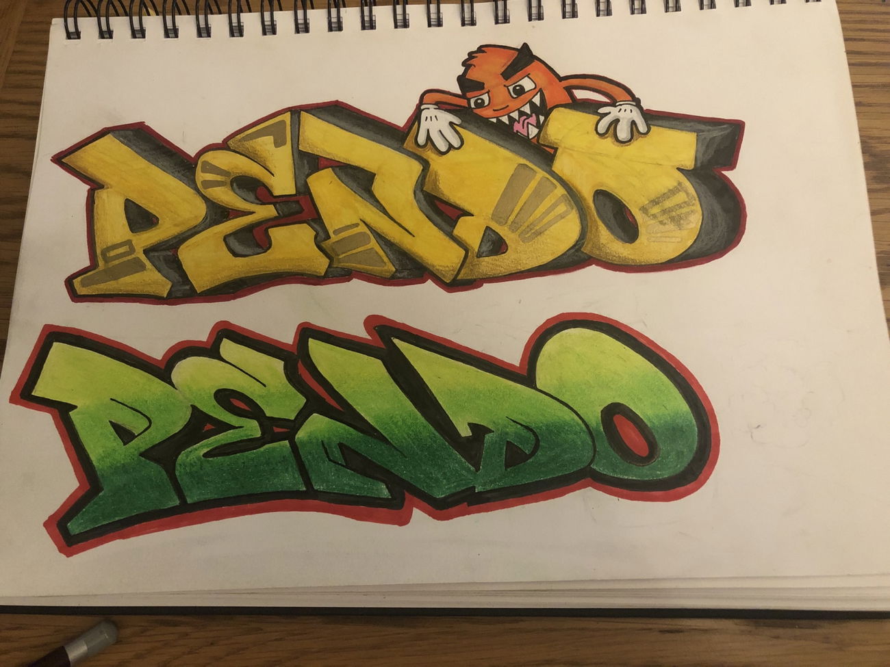 Graffiti Wall - Photo by giant - pendo, graff, graffiti