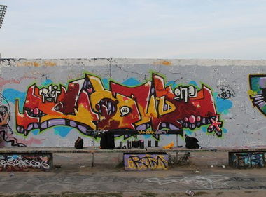 Graffiti Wall - Photo by gibmirdeineseele - crazy, cow, 666