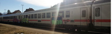 Graffiti Train - Photo by gisela88 - knete, keule, kiecher