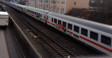 Graffiti Train - Photo by gisela88 - knete, keule, kiecher