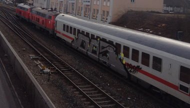 Graffiti Train - Photo by gisela88 - knete, keule, kiecher