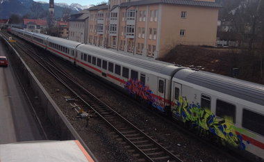 Graffiti Train - Photo by gisela88 - knete, keule, kiecher