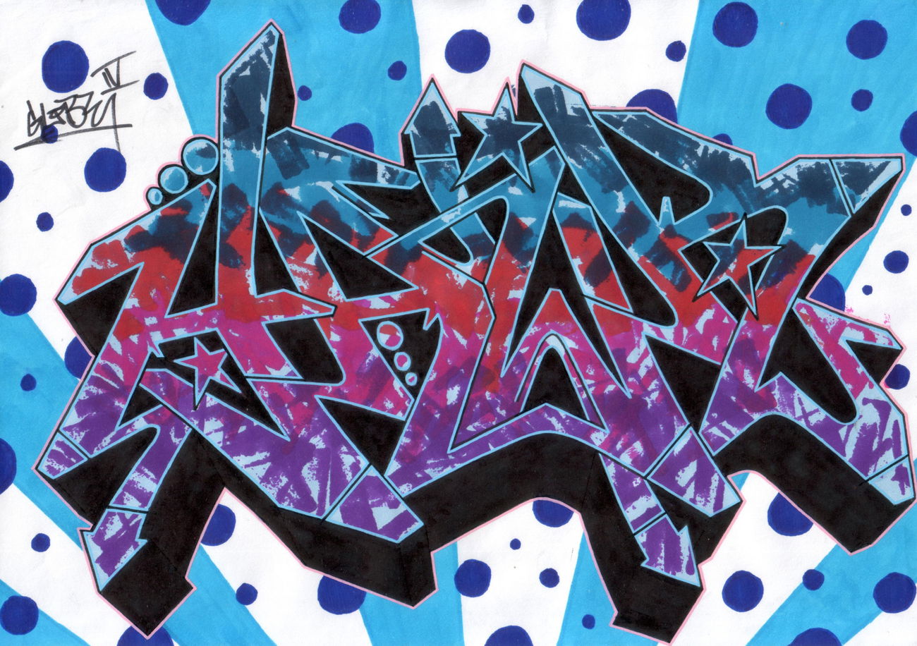 Graffiti Wall - Photo by globe4 - sketches, bi-weekly_battles (2019)