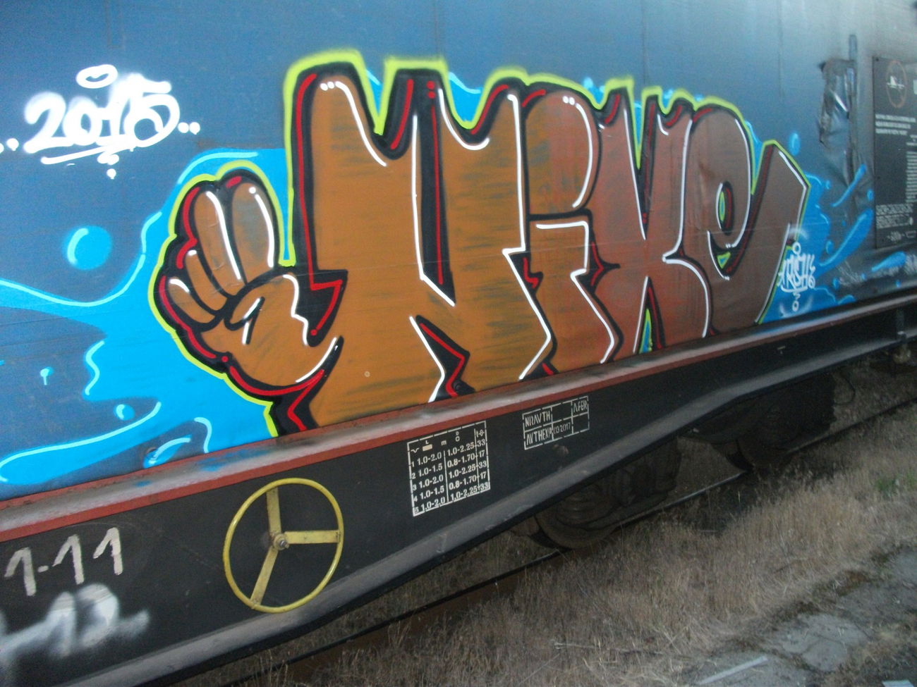 Graffiti Train - Photo by goes1 - freight, fr8, goes (2015)