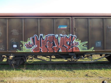 Graffiti Train - Photo by goes1 - freight, fr8, goes (2015)