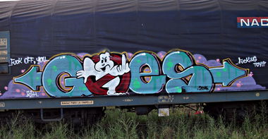 Graffiti Train - Photo by goes1 - fr8, freight, panel (2016)