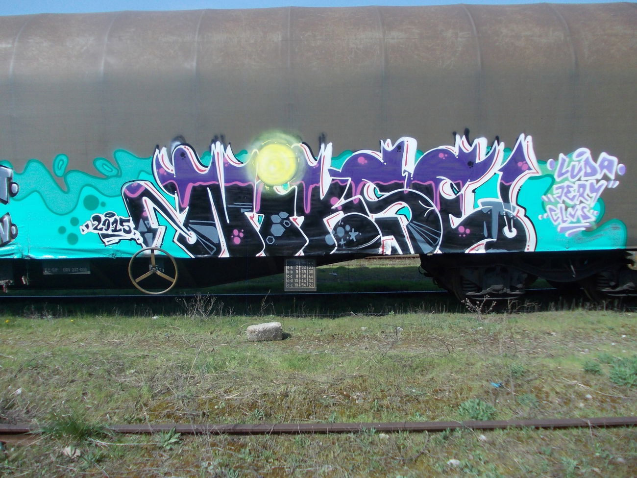 Graffiti Train - Photo by goes1 - freight, fr8, goes (2015)