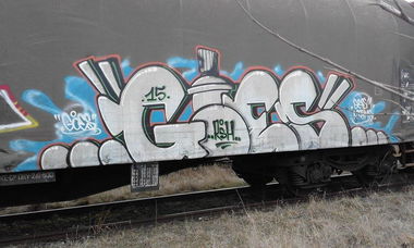 Graffiti Train - Photo by goes1 - fr8, freight, panel (2015)