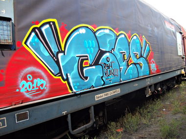 Graffiti Train - Photo by goes1 - fr8, freight, panel (2015)