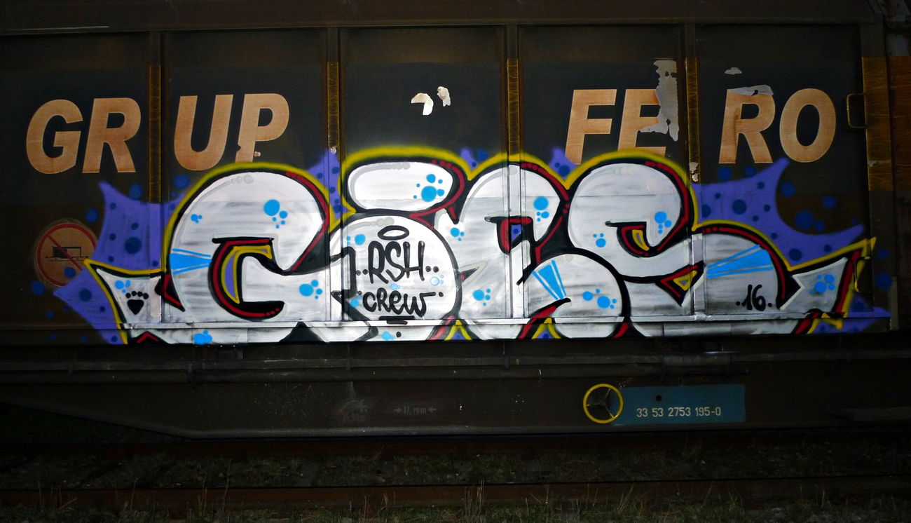 Graffiti Train - Photo by goes1 - fr8, freight, panel (2016)
