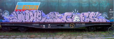 Graffiti Train - Photo by goes1 - nixe, aka, goes (2014)