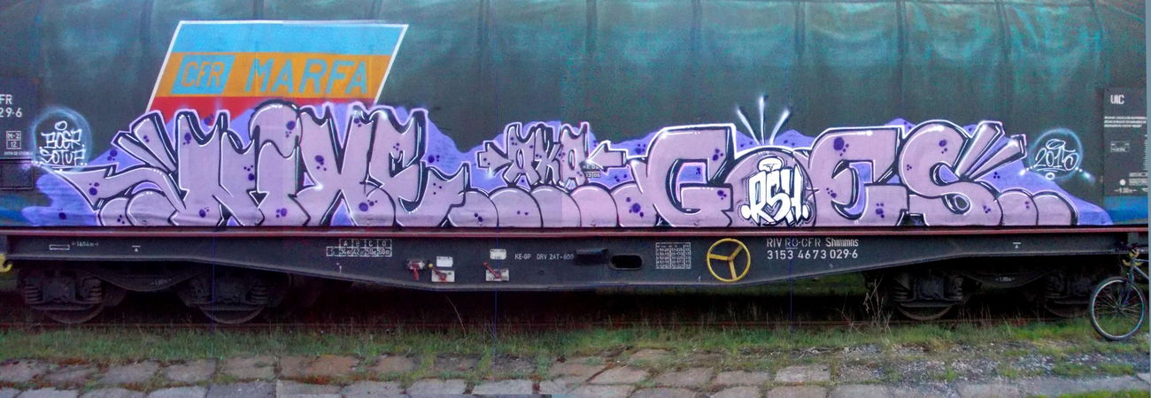 Graffiti Train - Photo by goes1 - nixe, aka, goes (2014)
