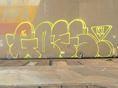 Graffiti Train - Photo by goes1 - freight, fr8, goes (2016)