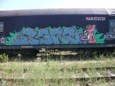 Graffiti Train - Photo by goes1 - fr8, freight, panel (2016)