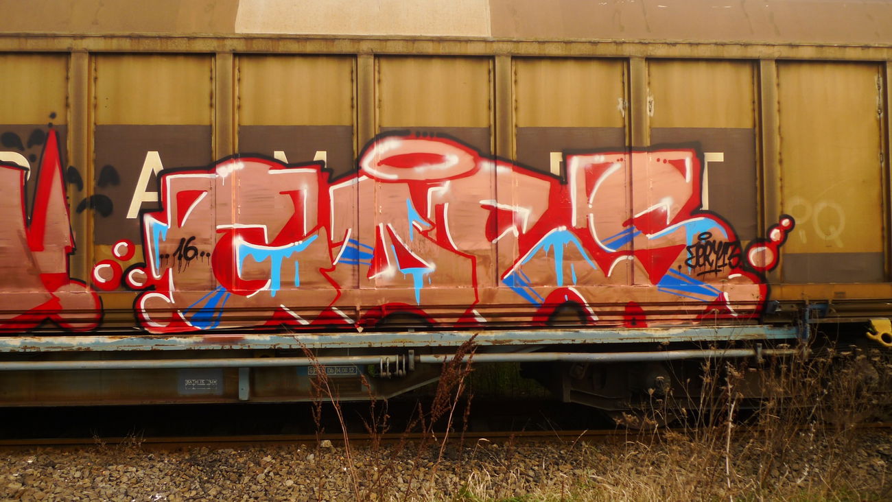 Graffiti Train - Photo by goes1 - fr8, freight, panel (2016)