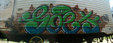 Graffiti Train - Photo by goes1 - freight, fr8, goes (2015)