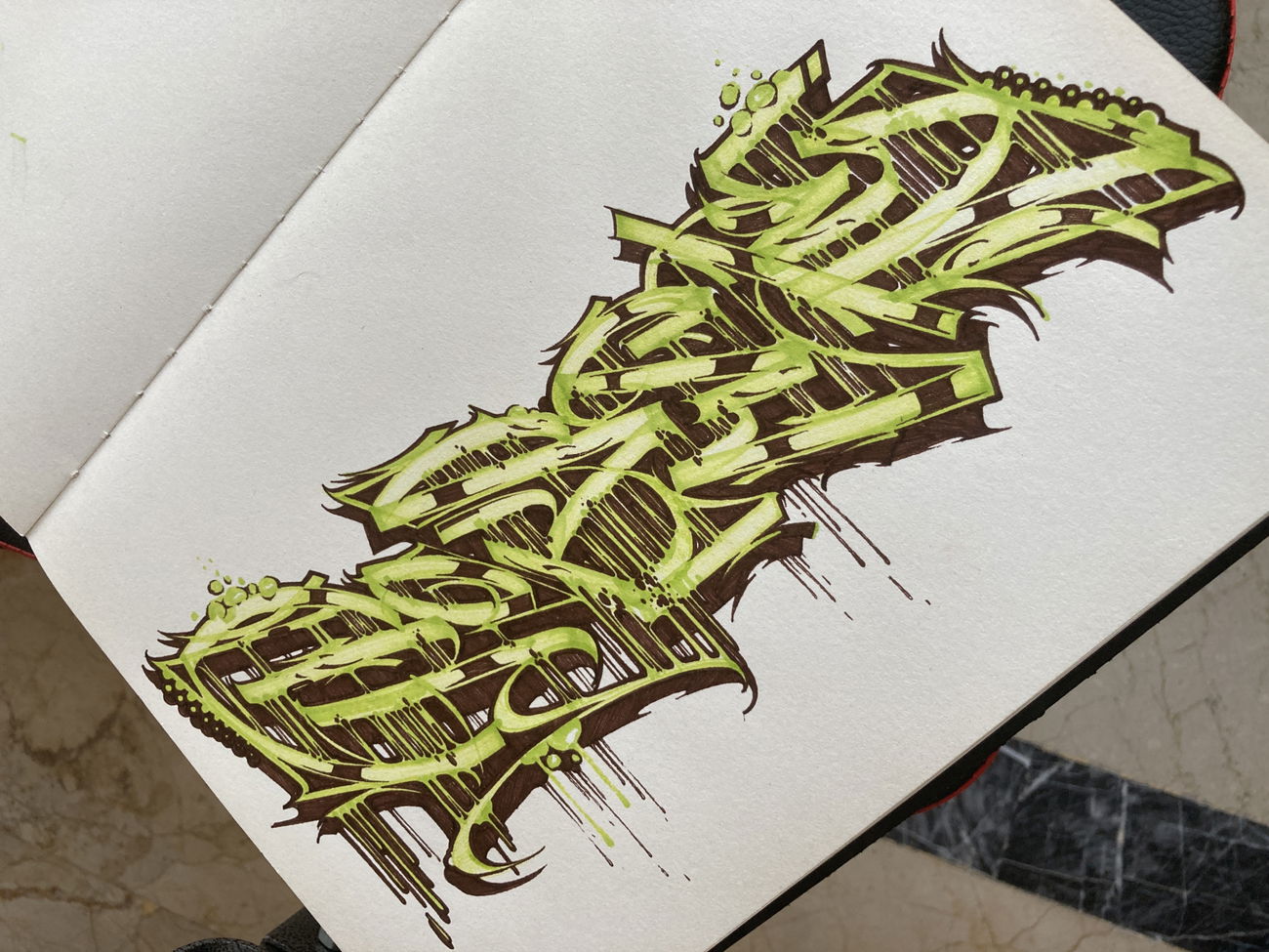 Graffiti Sketch in Turkey - Photo by gonzalo47 - wildstyle, graffiti (2020)