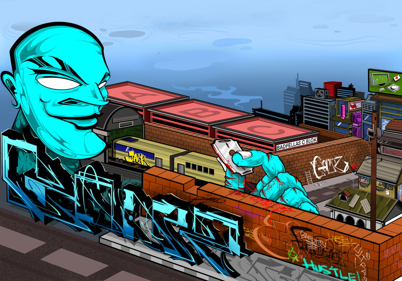 Graffiti Sketch in Turkey - Photo by gonzalo47 - graffiti, illustration, sketch (2020)