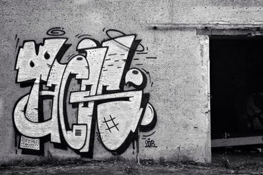 Graffiti Bombing in Halle - Photo by goodhuman - graffiti, tacos, piece