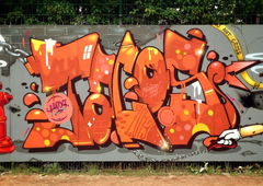 Graffiti in Halle - Photo by goodhuman - graffiti, tacos, piece