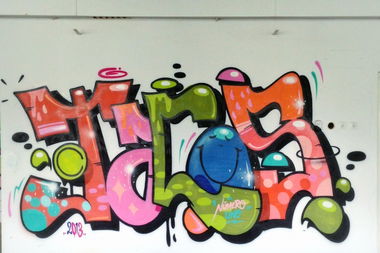 Graffiti Wall in Halle - Photo by goodhuman - graffiti, tacos, piece