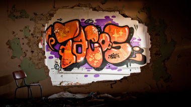Graffiti Wall in Halle Saale - Photo by goodhuman - tacos, ksm, urban (2012)