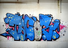 Graffiti Wall in Halle Saale - Photo by goodhuman - tacos, ksm, urban (2012)