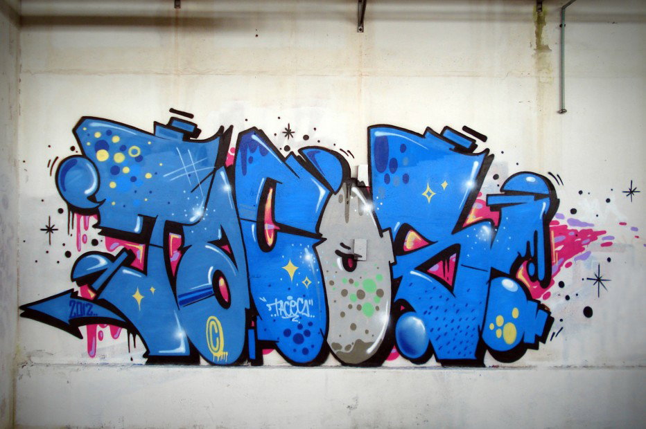 Graffiti Wall in Halle Saale - Photo by goodhuman - tacos, ksm, urban (2012)