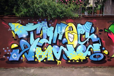 Graffiti Wall in Halle - Photo by goodhuman - tacos, ksm, halle (2013)
