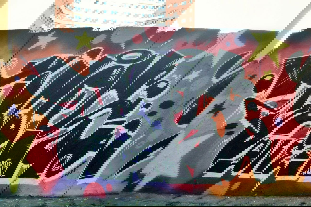 Graffiti Wall in Halle - Photo by goodhuman - tacos, tacosone, tacosuno (2013)