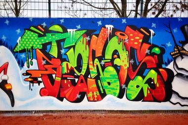 Graffiti Wall - Photo by goodhuman - tacos, tacosone, ksm (2013)