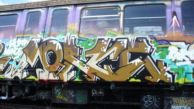 Graffiti Train - Photo by goryl - Monce, Bucharest