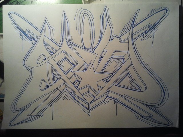 Graffiti Sketch in Vadodara - Photo by graffisid - sid, blackbook, wild (2014)