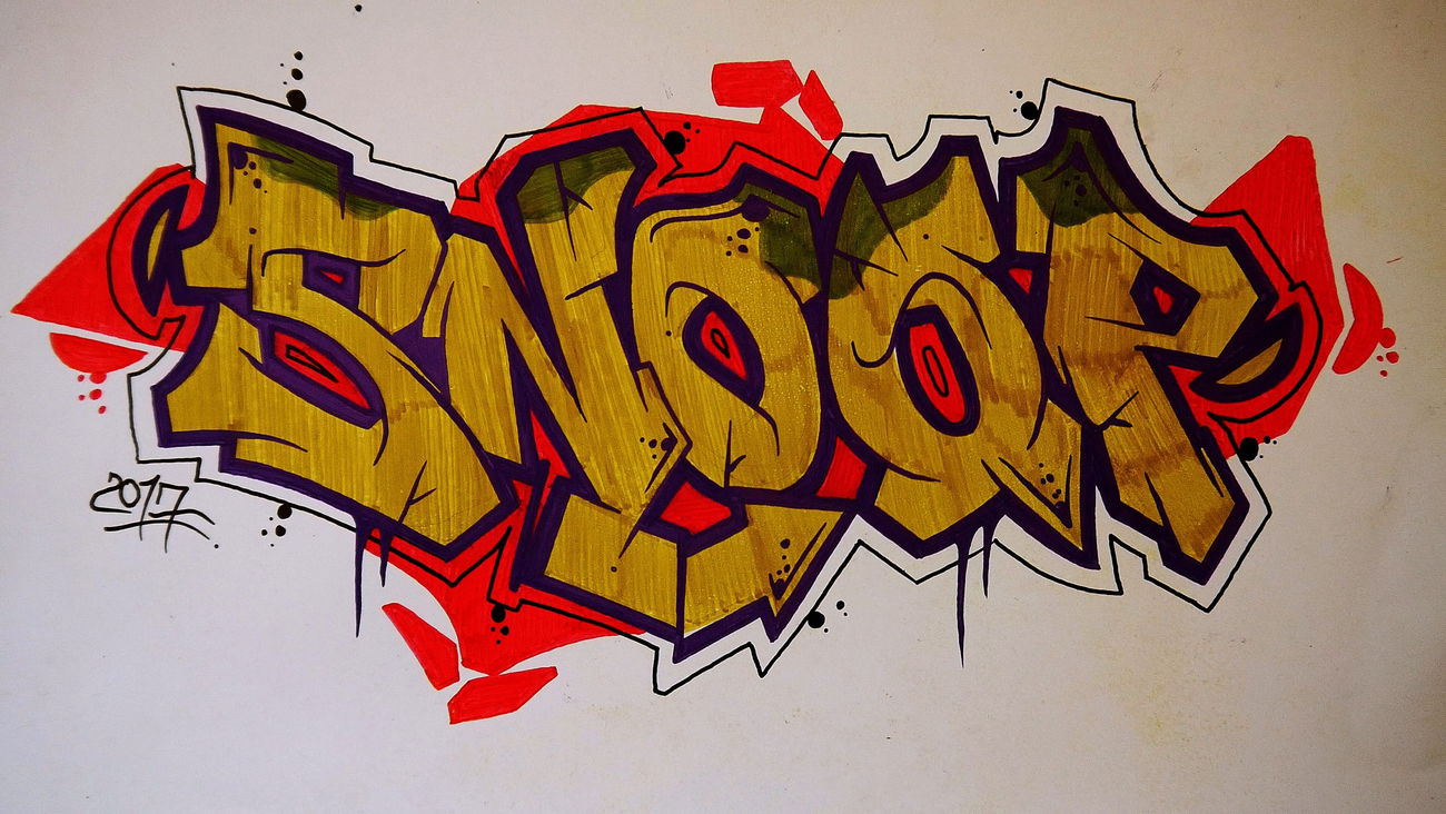 Graffiti Wall - Photo by graffiti2017 - Snoop, Graffiti, 2017 (2017)