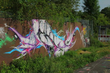 Graffiti Wall - Photo by graffiti_bs - Meise, Wolfenbüttel, Trashpark (2014)
