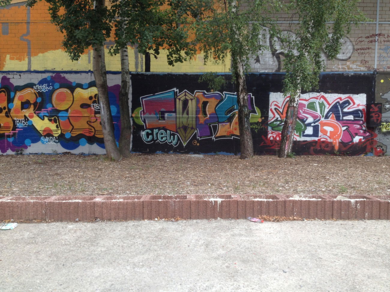 Graffiti Wall - Photo by graffocalypse - Cops, Crew, Düsseldorf (2015)