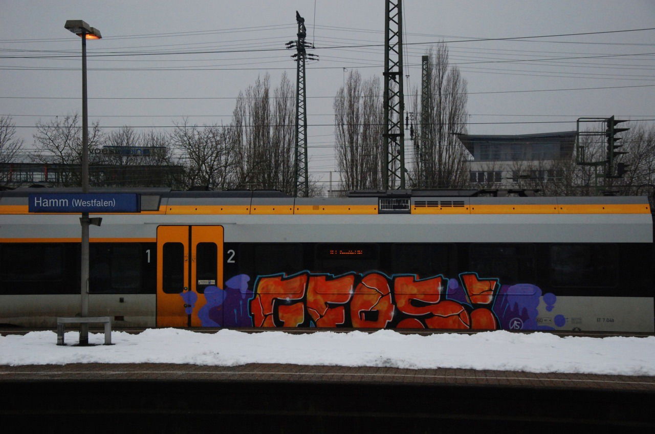Graffiti Train - Photo by graffocalypse - Gfos, Graffiti, Train (2015)