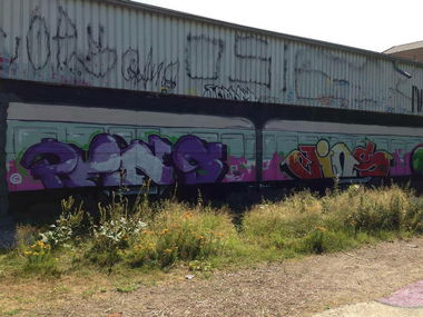 Graffiti Wall - Photo by graffocalypse - Pens, Cops, Wall (2013)