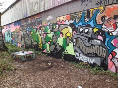 Graffiti Wall - Photo by graffocalypse - Ksr, Crew, Düsseldorf (2015)