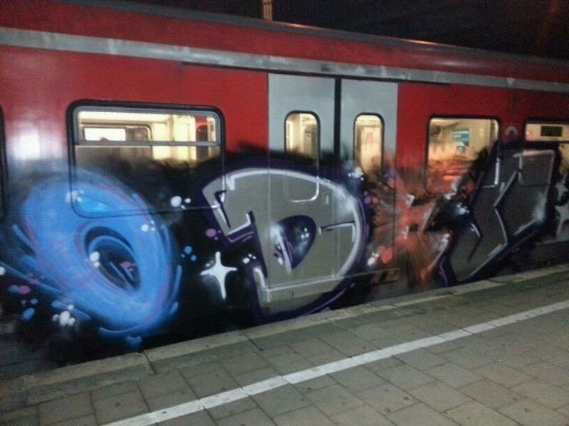 Graffiti Train - Photo by graffocalypse - Odes, Train, Graffiti (2012)