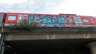Graffiti Train - Photo by graffocalypse - kgz, graffiti, 2015 (2015)
