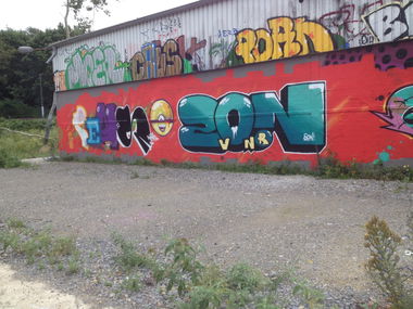 Graffiti Wall - Photo by graffocalypse - Pens, son, Cops (2015)