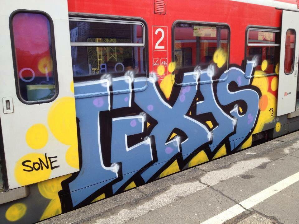 Graffiti Train - Photo by graffocalypse - Texas, sone, Graffiti (2012)