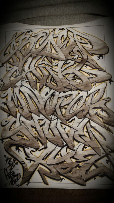 Graffiti Sketch - Photo by grams187 - Letters, Alphabet, sketching (2016)