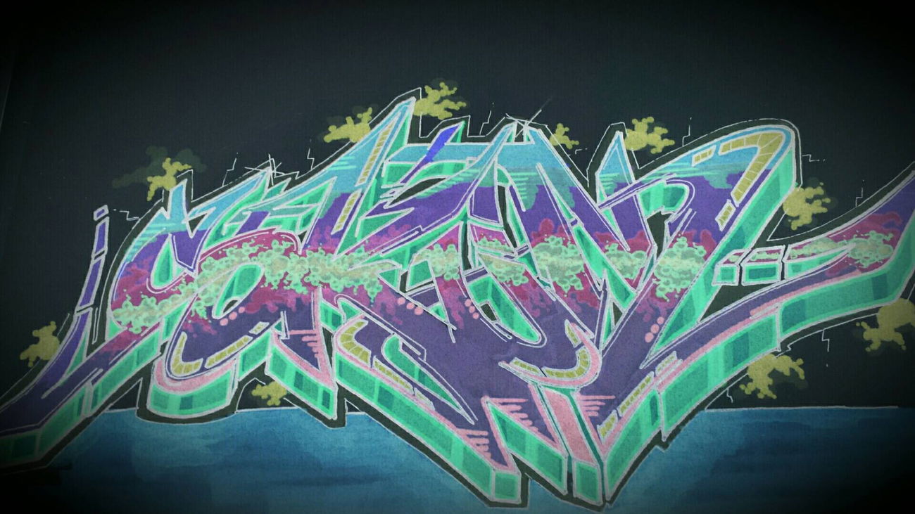 Graffiti Sketch - Photo by grams187 - SKUM, blackbook, Wildstyle (2015)