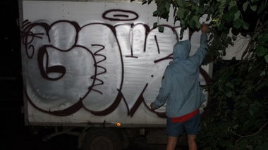 Graffiti Bombing in Memphis - Photo by groover - gover